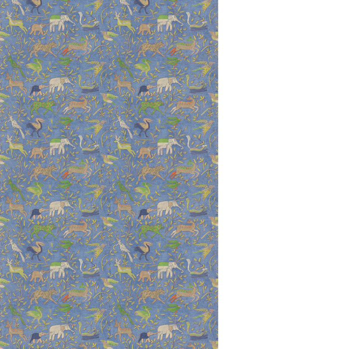 GP & J Baker Noah'S Ark Blue Fabric Sample BP11133.2.0