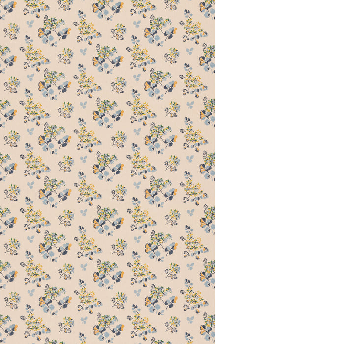 GP & J Baker Forest Flower Blue/Green Fabric BP11134.2.0