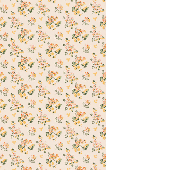 GP & J Baker Forest Flower Spice/Ochre Fabric Sample BP11134.4.0