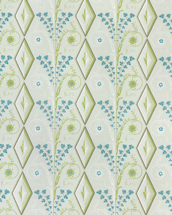 Brunschwig & Fils Gallier Diamond Mist Wallpaper BR-69004.1523.0