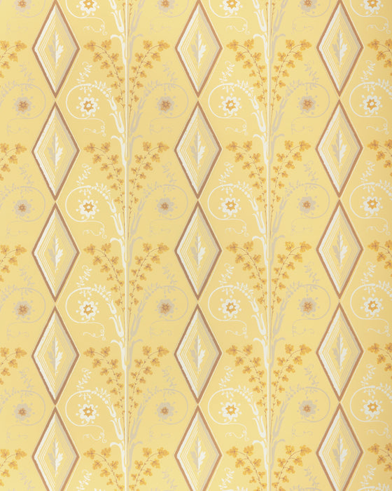 Brunschwig & Fils Gallier Diamond Honey Wallpaper BR-69004.416.0