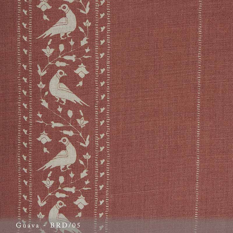 Lisa Fine Baroda II Guava Fabric Sample BRD-05