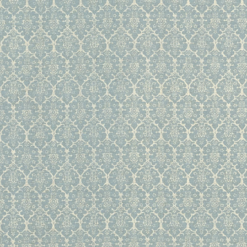 Schumacher Burley Blue Fabric Sample BURL001