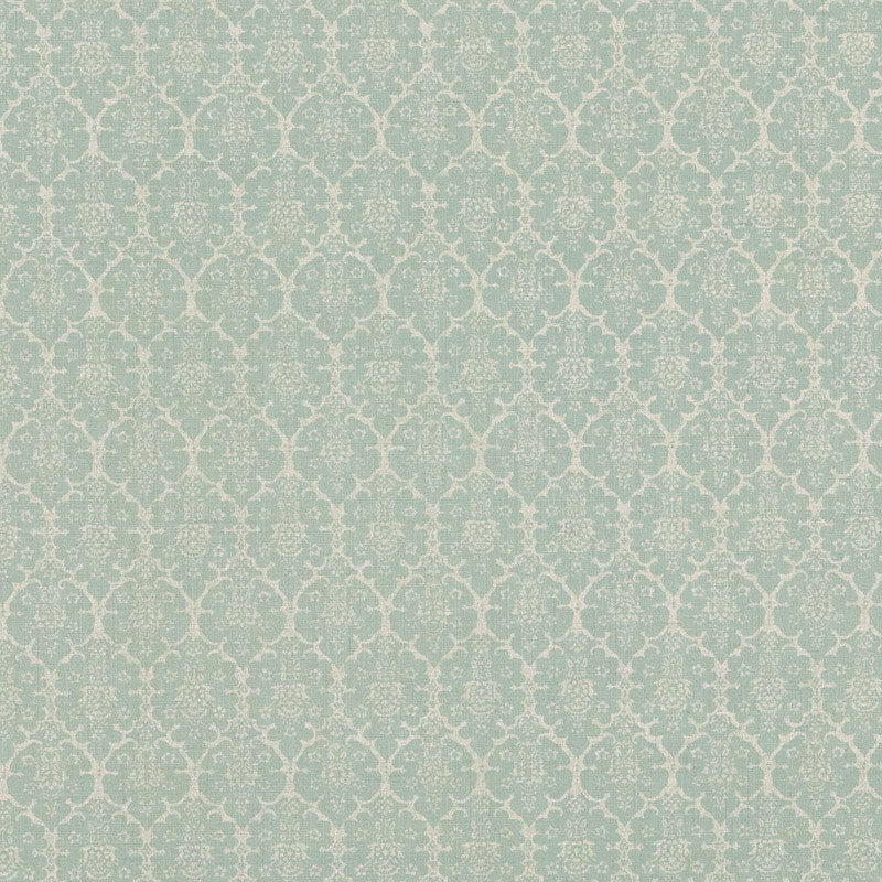Schumacher Burley Aqua Fabric Sample BURL003