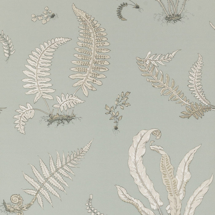 GP & J Baker Ferns Soft Blue Wallpaper Sample BW45044.7.0