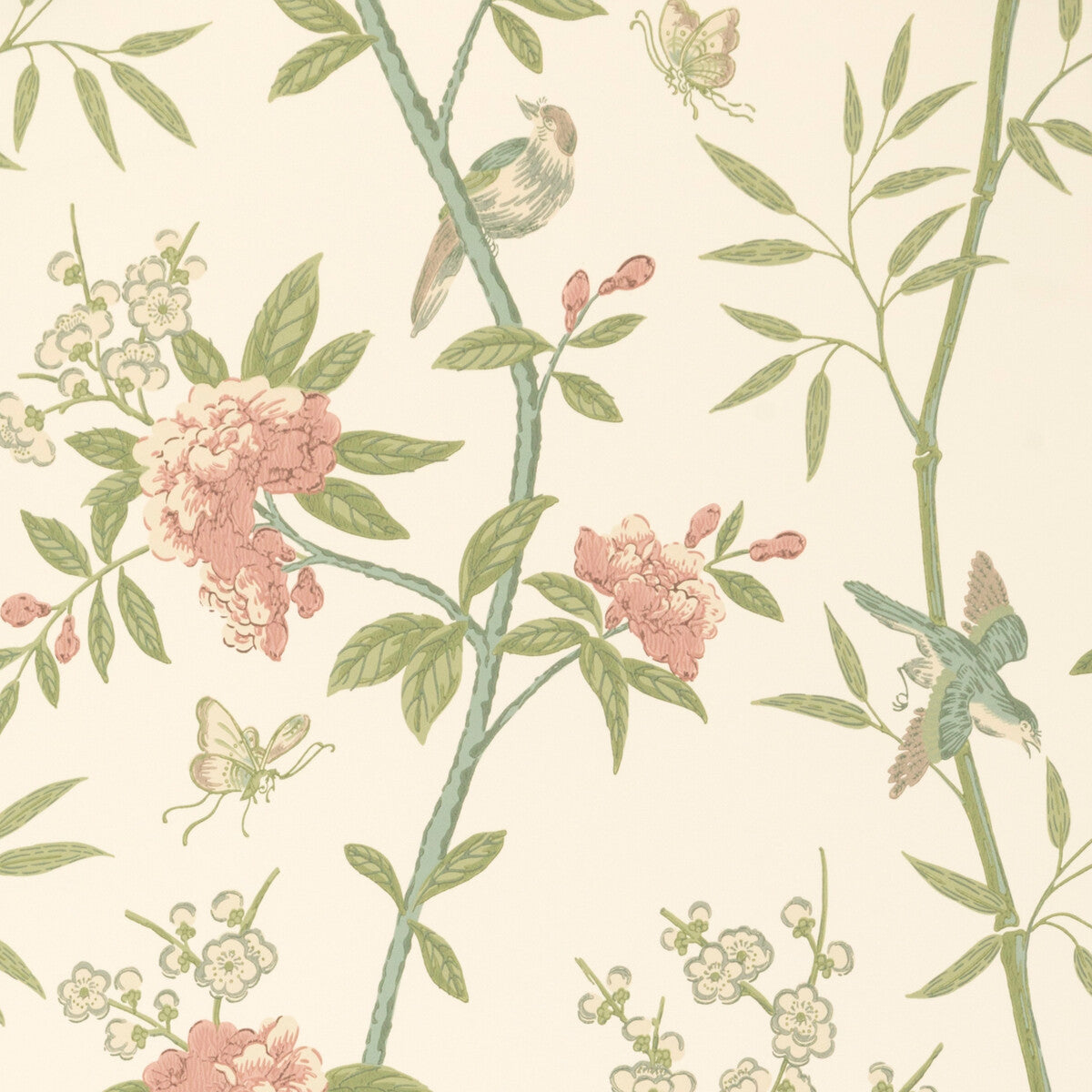 GP & J Baker Peony & Blossom Vintage Wallpaper BW45066.8.0