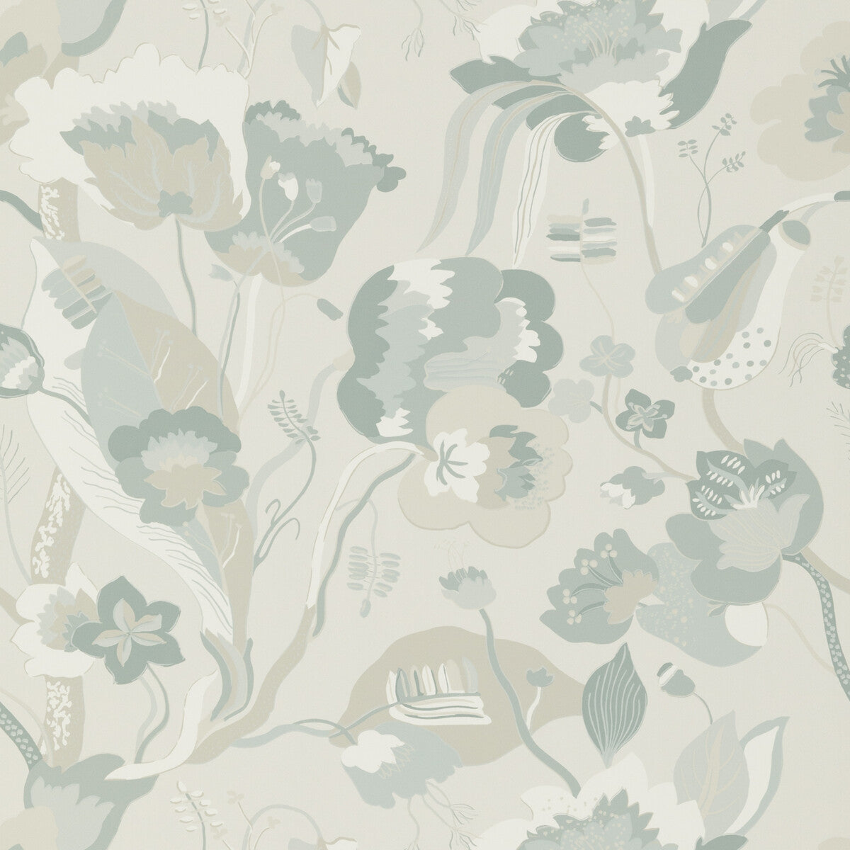 GP & J Baker California Soft Blue Wallpaper BW45080.3.0