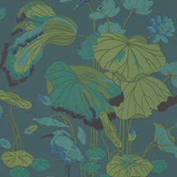 GP & J Baker Nympheus Teal Wallpaper BW45083.2.0