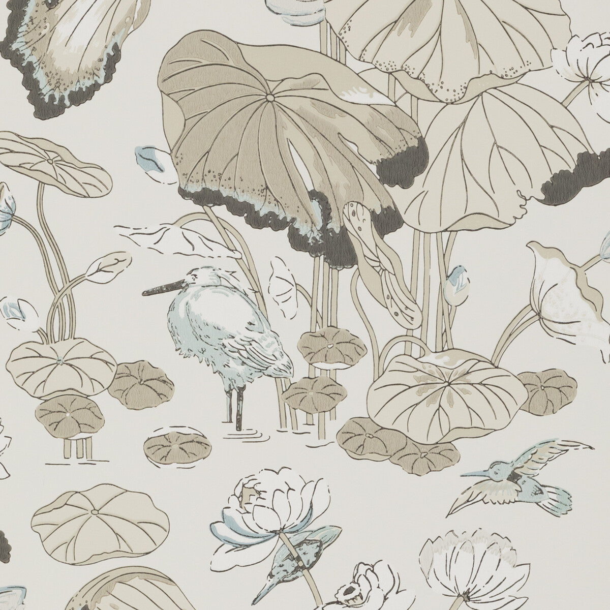 GP & J Baker Nympheus Linen Wallpaper BW45083.3.0