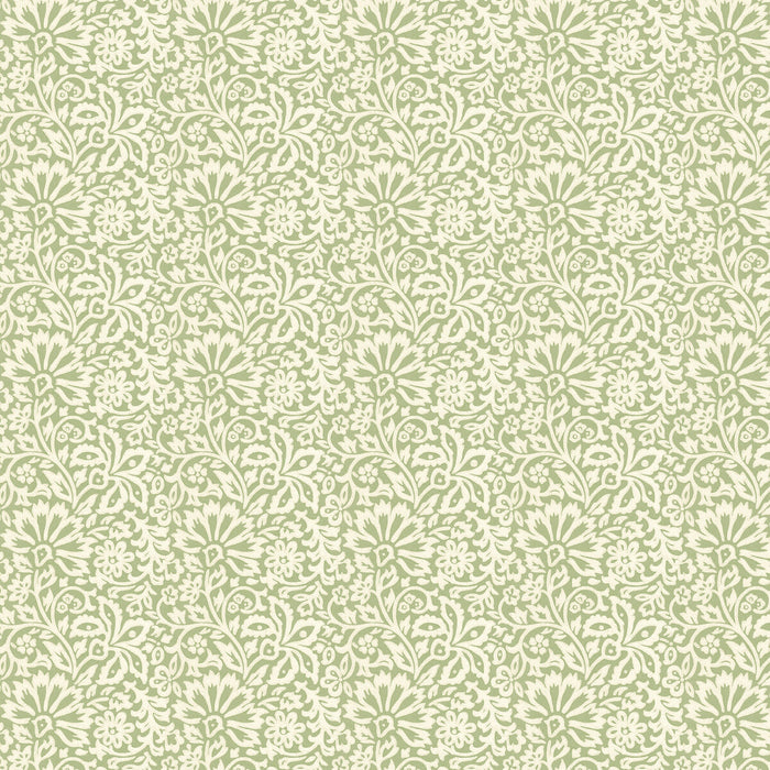 GP & J Baker Flora Green Wallpaper Sample BW45097.3.0