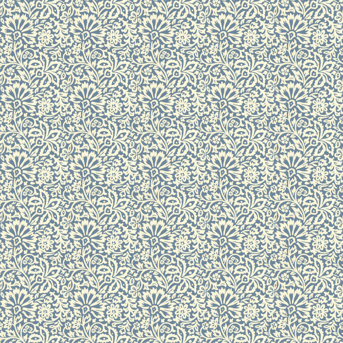 GP & J Baker Flora Indigo Wallpaper Sample BW45097.5.0