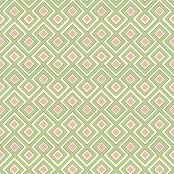 GP & J Baker La Fiorentina Small Green/Blush Wallpaper Sample BW45098.2.0