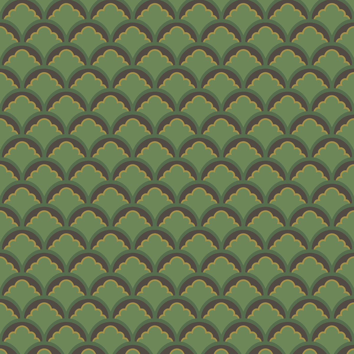 GP & J Baker Mount Temple Small Emerald Wallpaper Sample BW45099.3.0