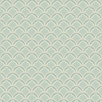 GP & J Baker Mount Temple Small Aqua Wallpaper BW45099.4.0