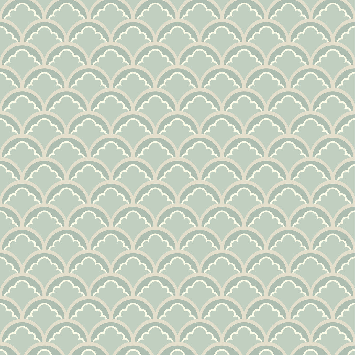 GP & J Baker Mount Temple Small Aqua Wallpaper BW45099.4.0