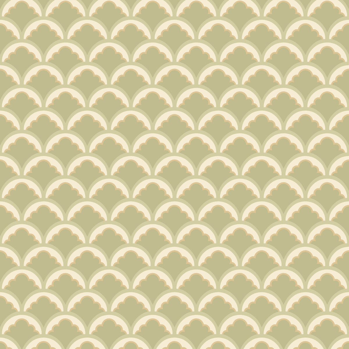 GP & J Baker Mount Temple Small Sage Wallpaper Sample BW45099.5.0