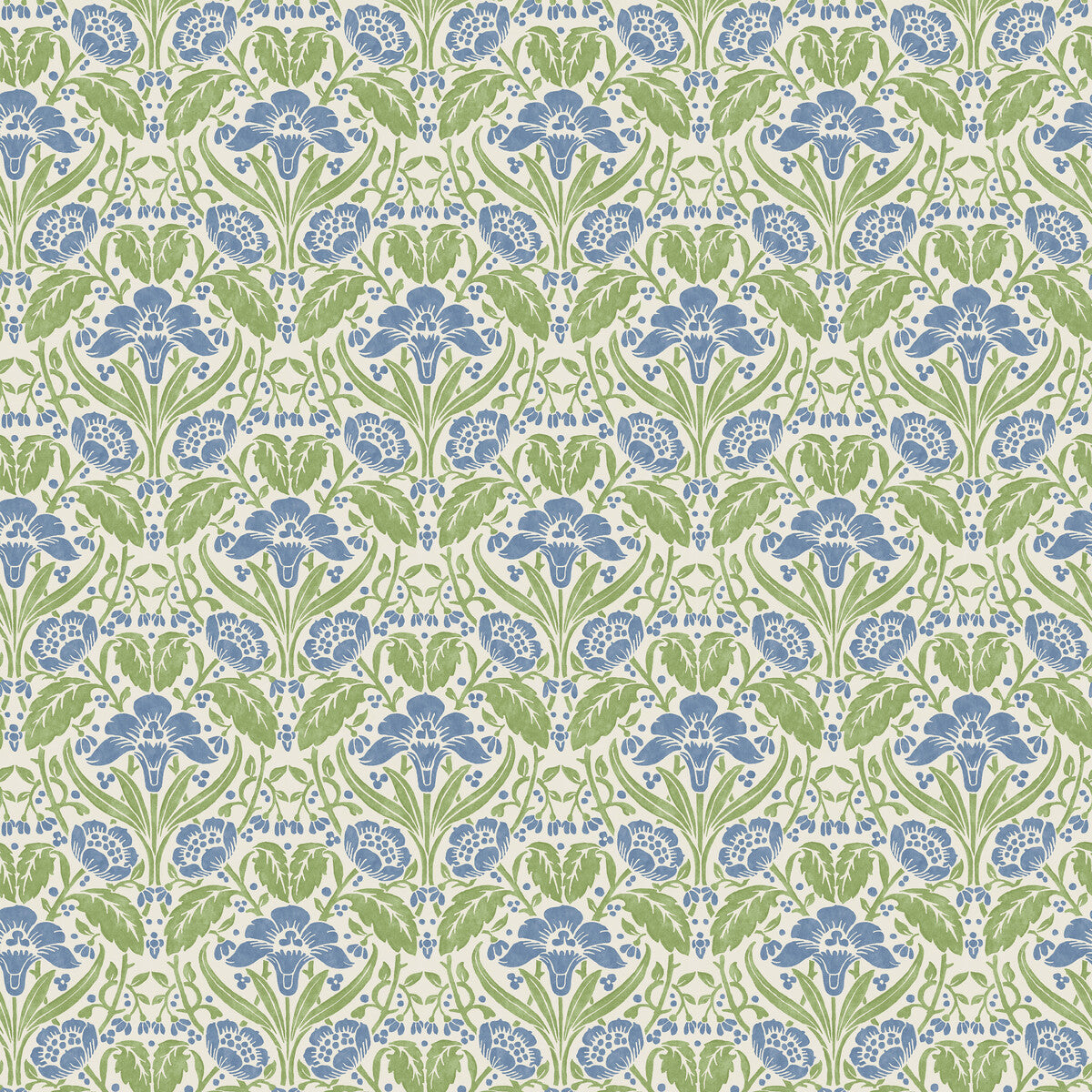GP & J Baker Iris Meadow Blue/Green Wallpaper BW45101.2.0