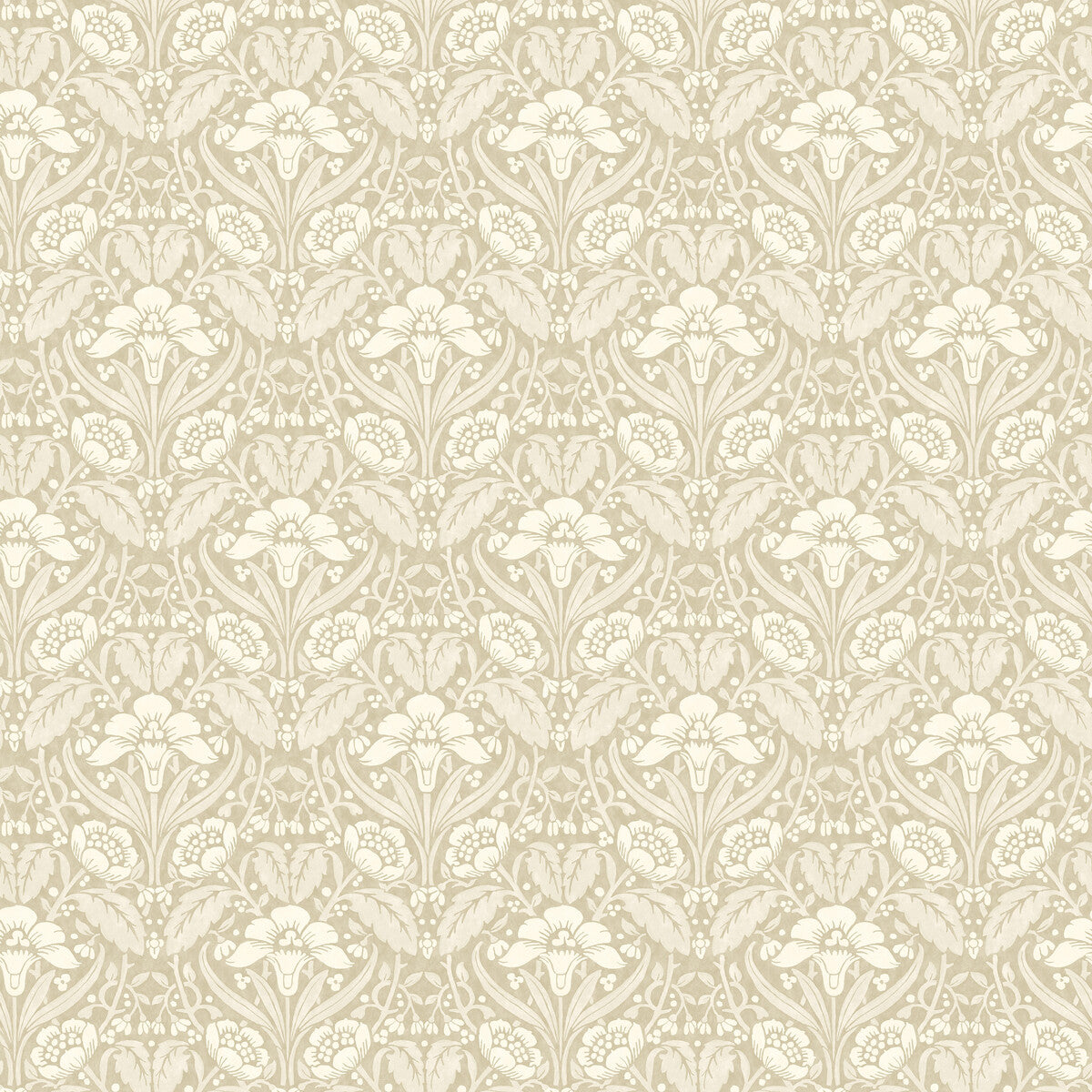 GP & J Baker Iris Meadow Linen Wallpaper BW45101.4.0