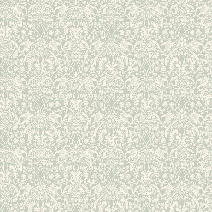 GP & J Baker Fritillerie Aqua Wallpaper Sample BW45102.3.0