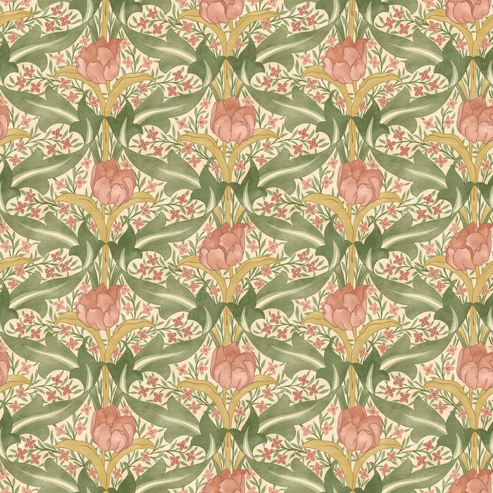 GP & J Baker Tulip & Jasmine Blush Wallpaper Sample BW45104.4.0
