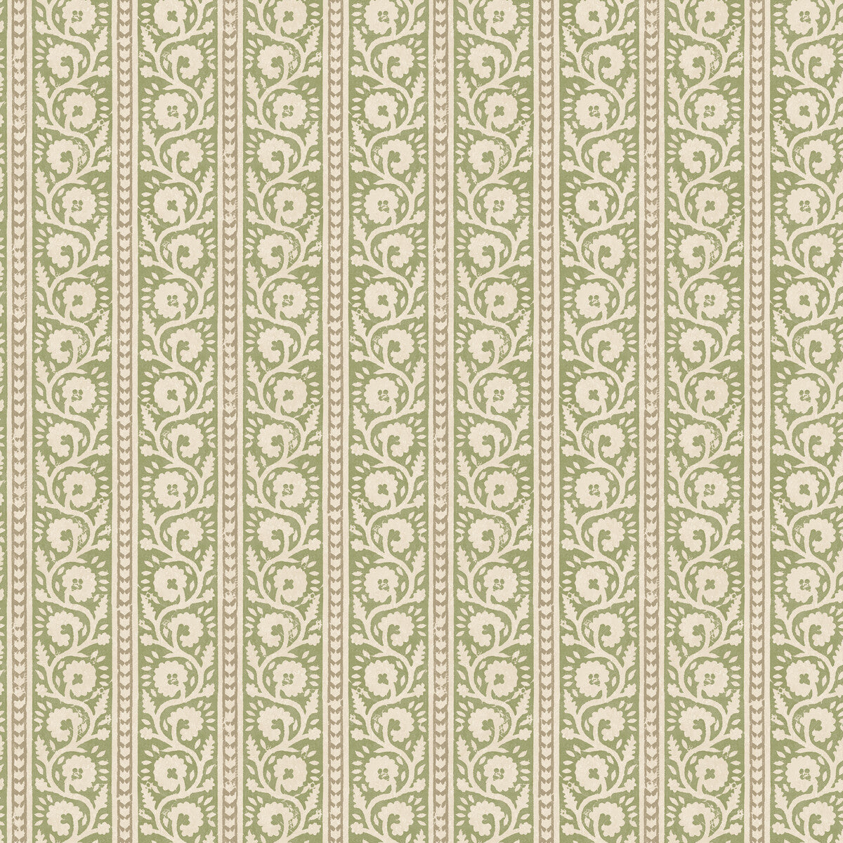 GP & J Baker Bibury Green Wallpaper Sample BW45113.1.0