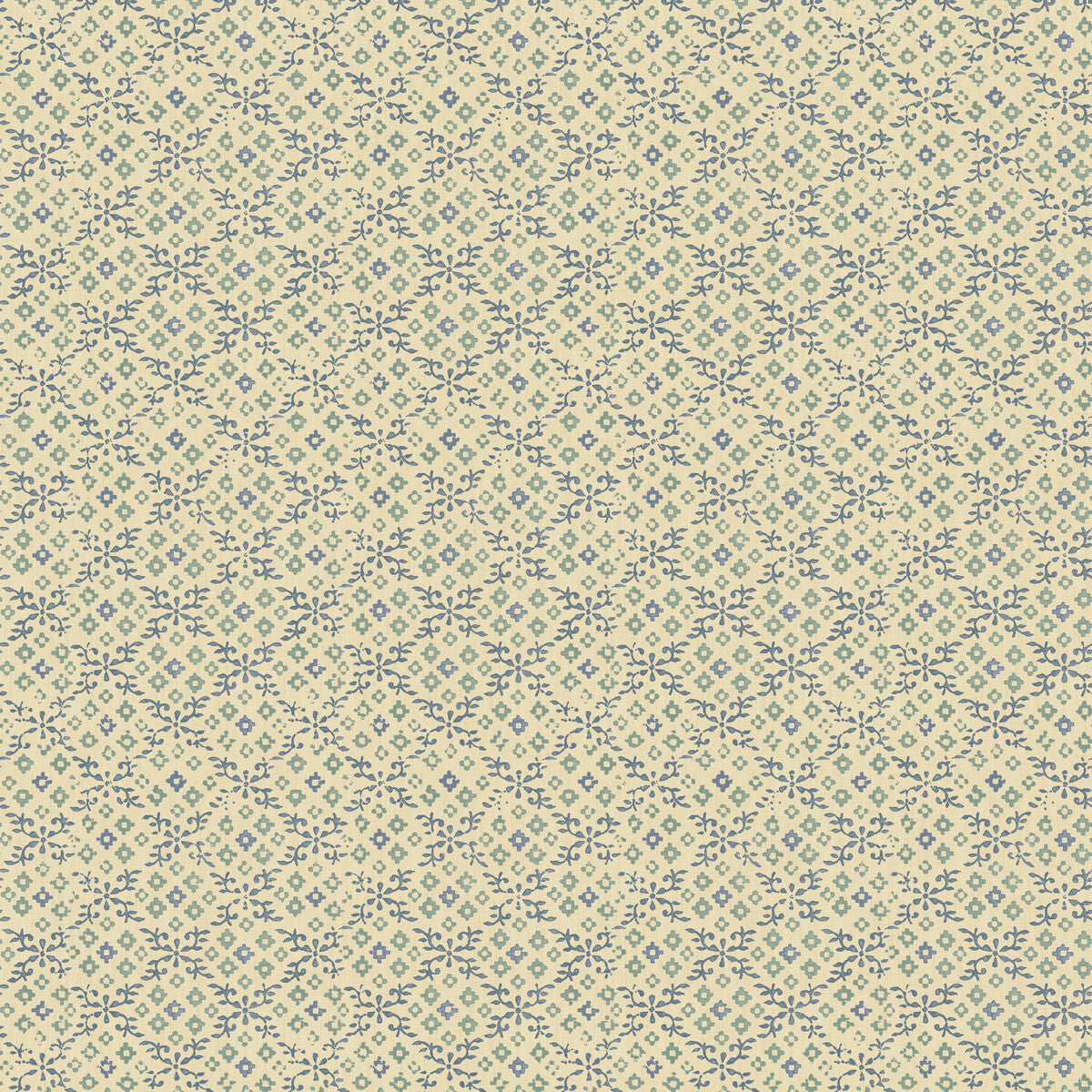 GP & J Baker Grantly Blue Wallpaper Sample BW45115.5.0