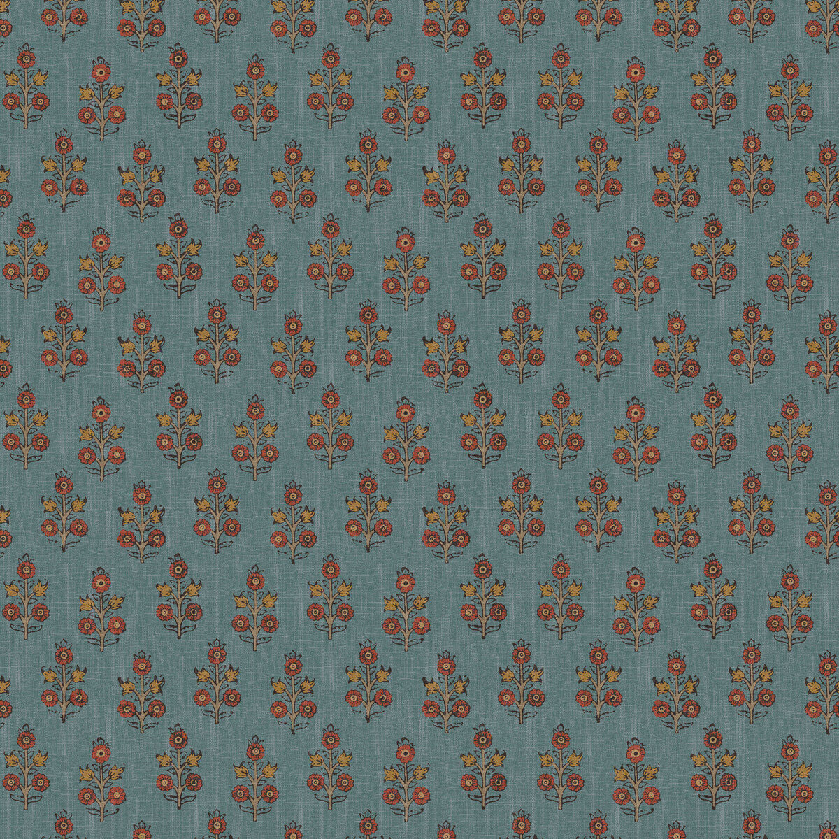 GP & J Baker Poppy Sprig Denim Wallpaper Sample BW45117.8.0