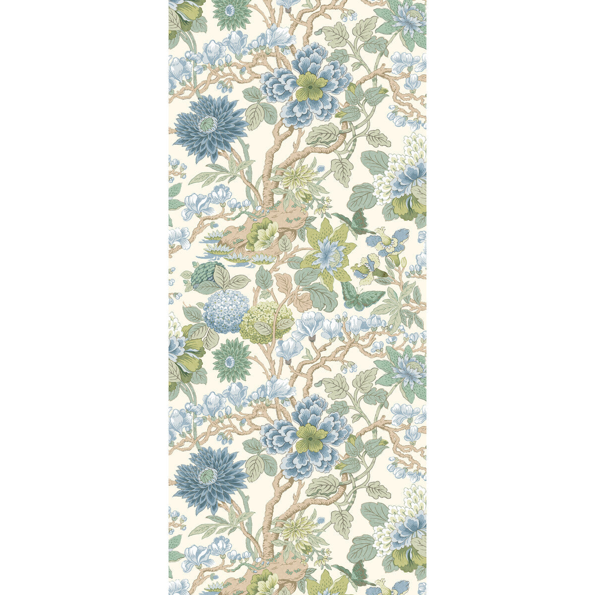 GP & J Baker Little Magnolia Willow Wallpaper Sample BW45121.4.0