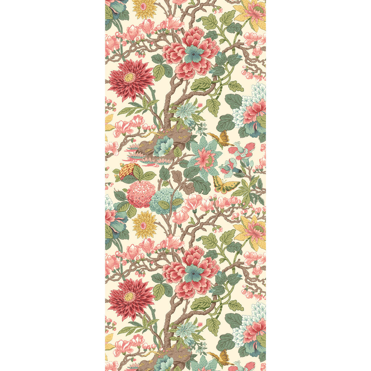 GP & J Baker Little Magnolia Rose Madder Wallpaper Sample BW45121.6.0