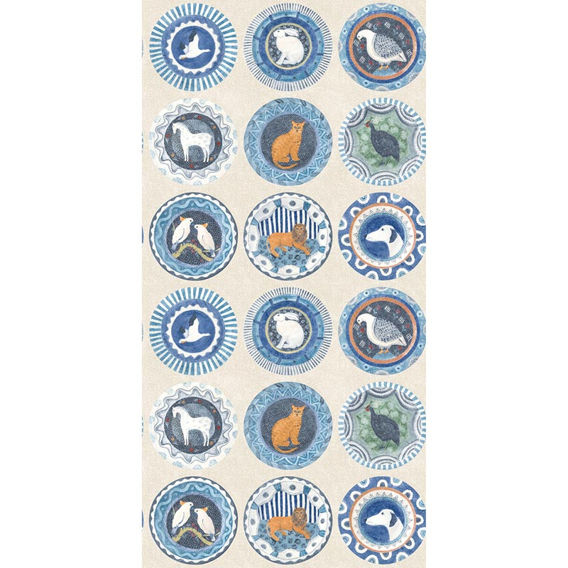 GP & J Baker Robina'S Dinner Party Blue Wallpaper Sample BW45126.4.0