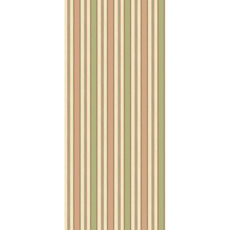 GP & J Baker Melbourne Stripe Soft Red/Green Wallpaper Sample BW45131.6.0