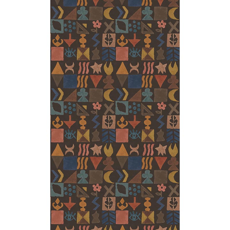 GP & J Baker Potato Print Chocolate Wallpaper Sample BW45139.2.0