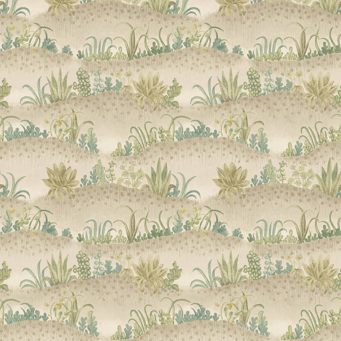 GP & J Baker Garden Tapestry Soft Blue/Green Wallpaper Sample BW45145.2.0