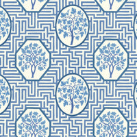 GP & J Baker Royal Maze Royal Blue Wallpaper BW45148.2.0