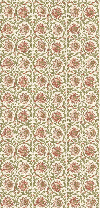 GP & J Baker Cecily Red/Green Wallpaper Sample BW45159.3.0