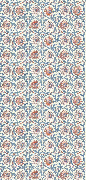 GP & J Baker Cecily Red/Blue Wallpaper BW45159.5.0