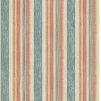 GP & J Baker Cloudline Teal/Spice Wallpaper BW45161.7.0