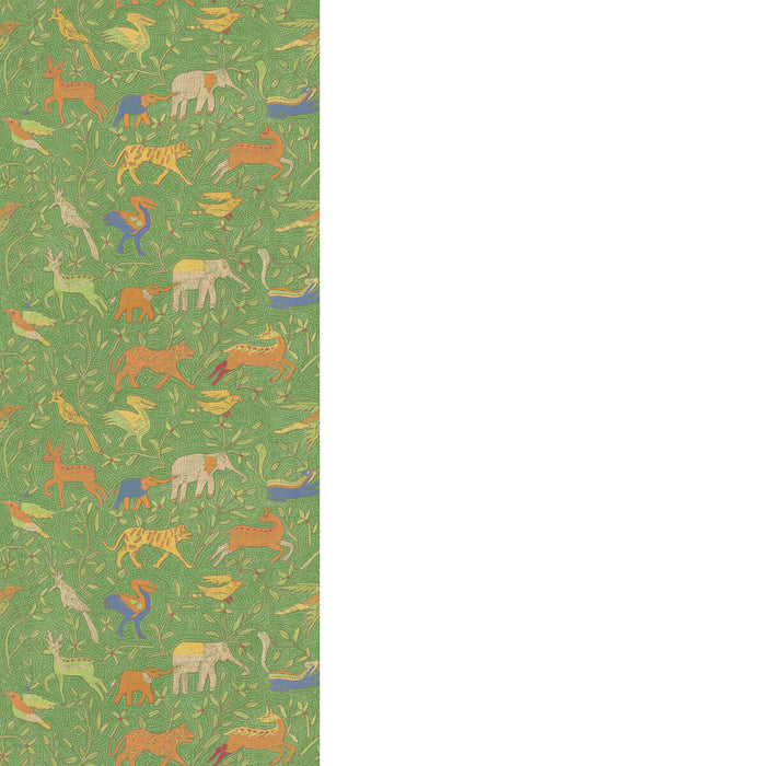GP & J Baker Noah'S Ark Green Wallpaper BW45166.3.0