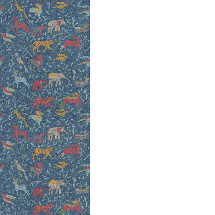 GP & J Baker Noah'S Ark Indigo Wallpaper BW45166.5.0