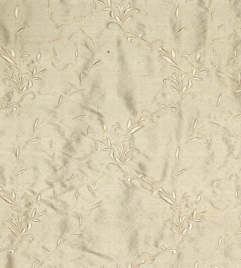 Old World Weavers Honeysuckle Embroidery Ivory Fabric BY07022010