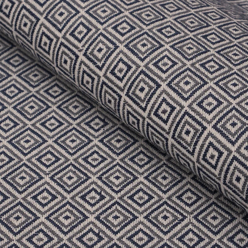 Link Outdoor Birdseye Blue Steel Fabric Sample 495-55