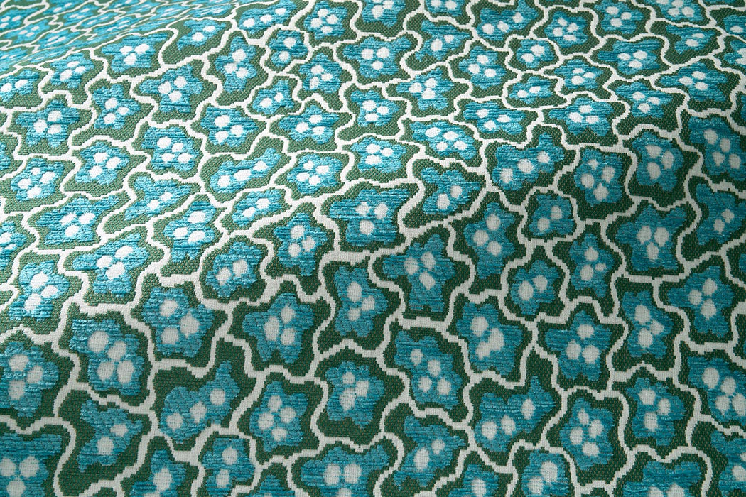 Le Manach Nympheas Outdoor Aqua Fabric L4007002