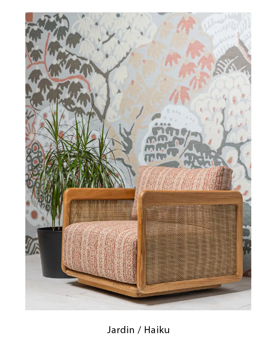 Brentano Fabric Haiku Wooden Chair