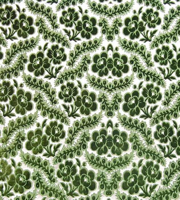 Old World Weavers Primula Emerald Fabric Sample C200240001