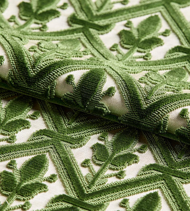 Old World Weavers Bambert Emerald Fabric Sample C214900002