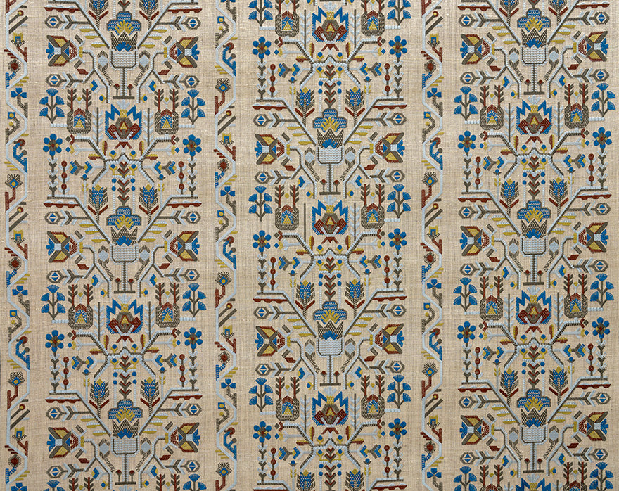 Pierre Frey Fleurs De Givre Azur Wallpaper Sample FP211001