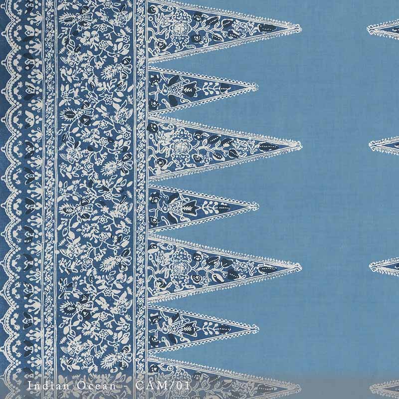 Lisa Fine Cambay Indian Ocean Fabric Sample CAM-01