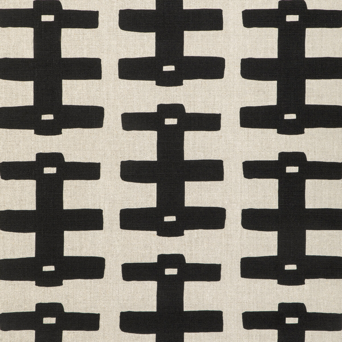 Caroline Cecil Bridge Black/Natural Fabric Sample CCF-2309.8116.0
