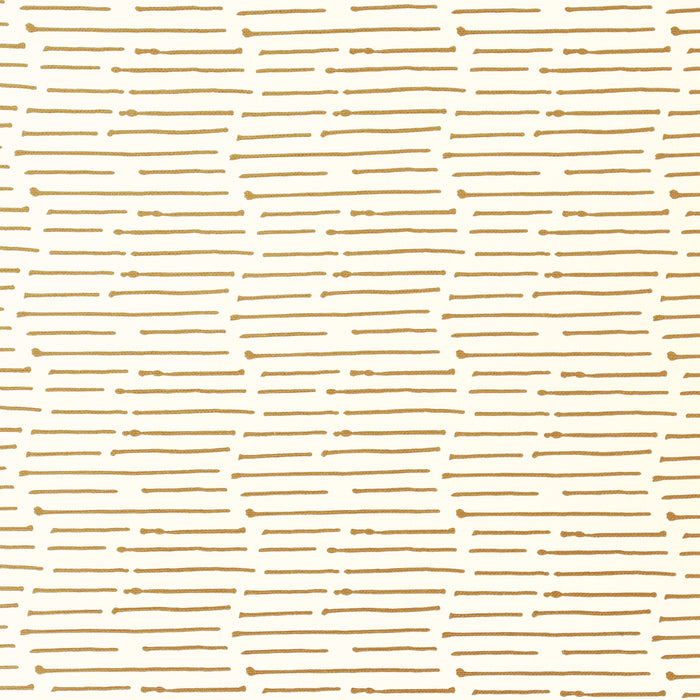 Caroline Cecil Ink Stripe Cognac/Oyster Fabric Sample CCF-2322.6.0