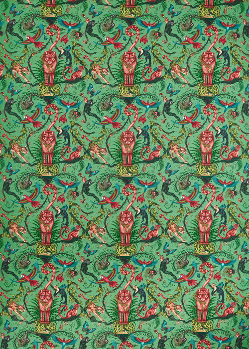Clarke & Clarke Bosque Dreams Aquamarine Fabric CCF0865-01.CAC.0